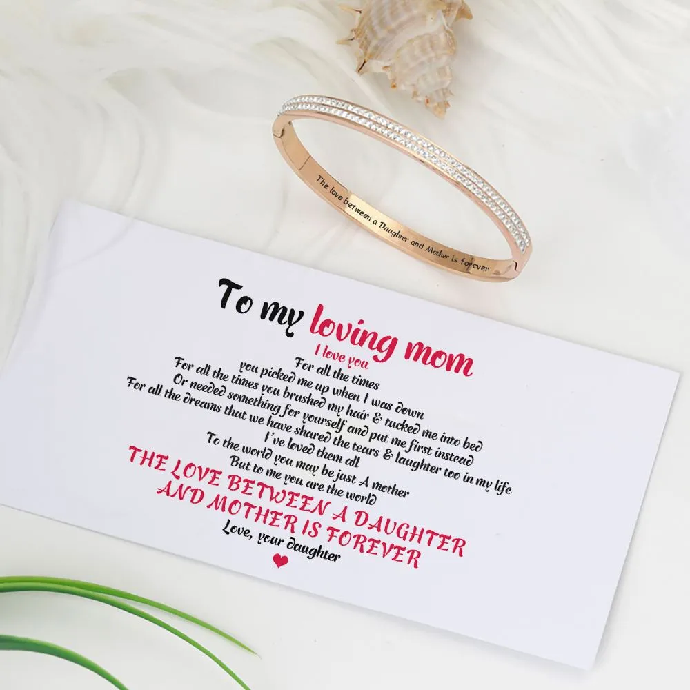 To My Loving Mom "The love between a Daughter and Mother is forever" Bracelet sold by SARAH'S WHISPER product image thumbnail 2
