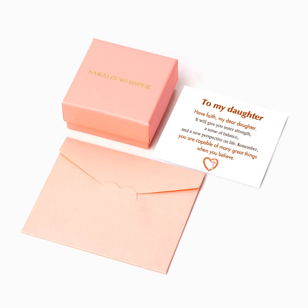 To My Daughter "Have Faith" Cross Heart Necklace sold by SARAH'S WHISPER product image thumbnail 5