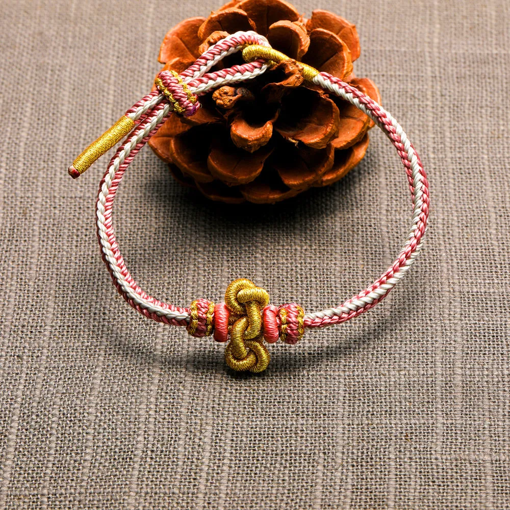 To My Granddaughter "A link that can never be undone" Handmade Braided Bracelet sold by SARAH'S WHISPER product image thumbnail 5