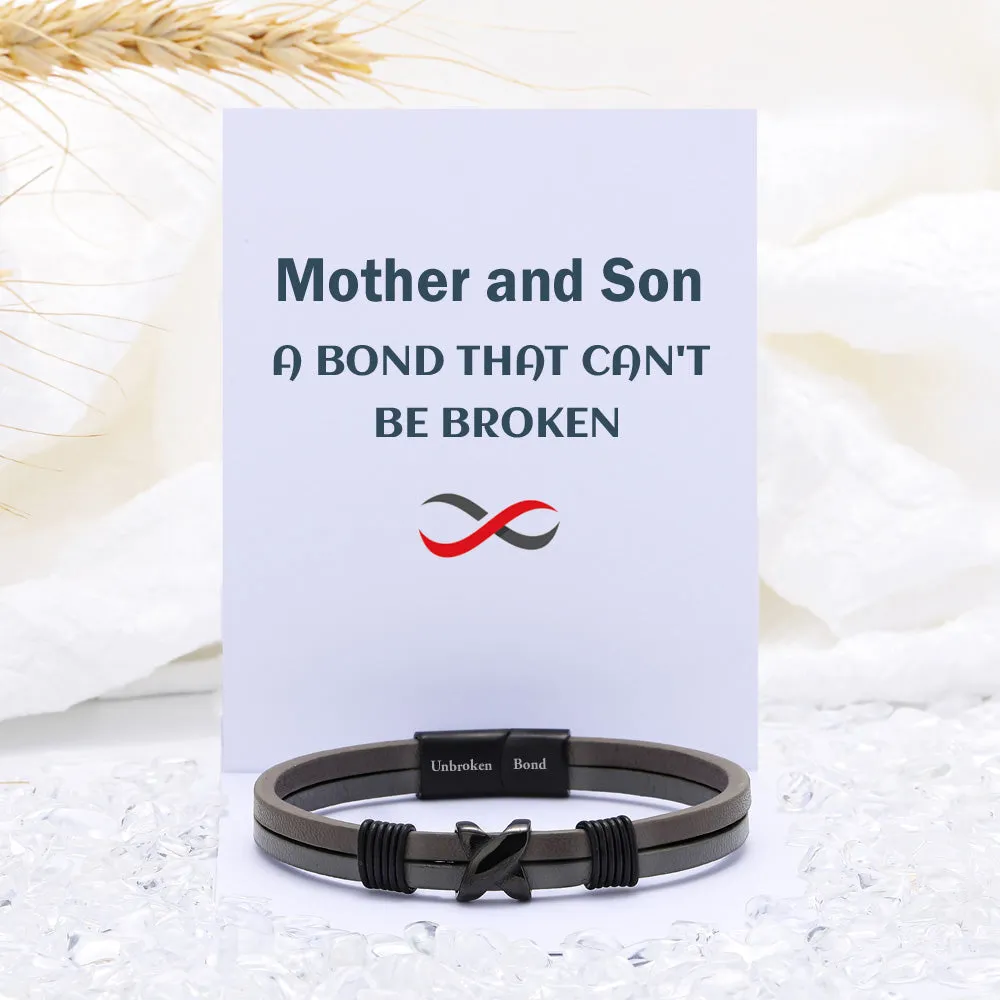 To My Son "A BOND THAT CAN'T BE BROKEN" Bond Bracelet sold by SARAH'S WHISPER product image thumbnail 2