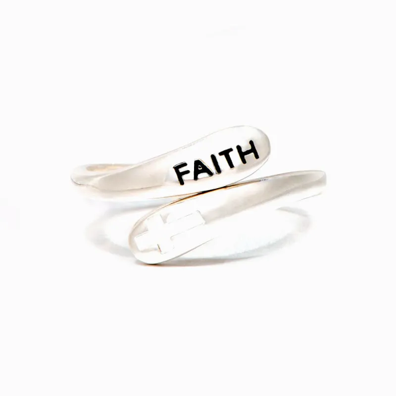 "To My Daughter Whenever you feel overwhelmed Always remember to PRAY ON IT PRAY OVER IT & PRAY THROUGH IT" Adjustable Ring sold by SARAH'S WHISPER