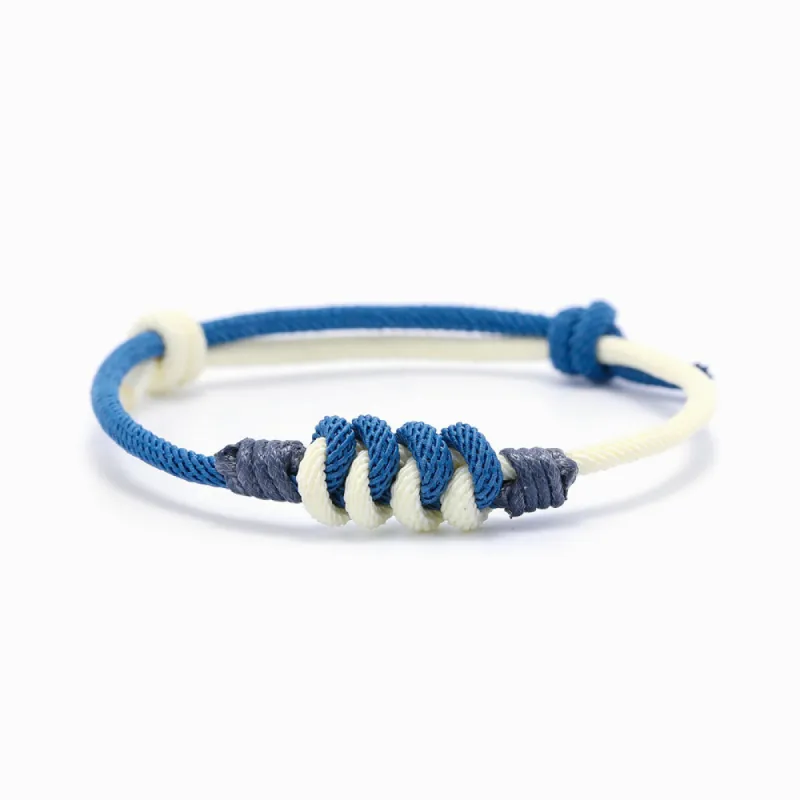 To My Son "You will receive renewed confidence." Blue Knot Bracelet sold by SARAH'S WHISPER
