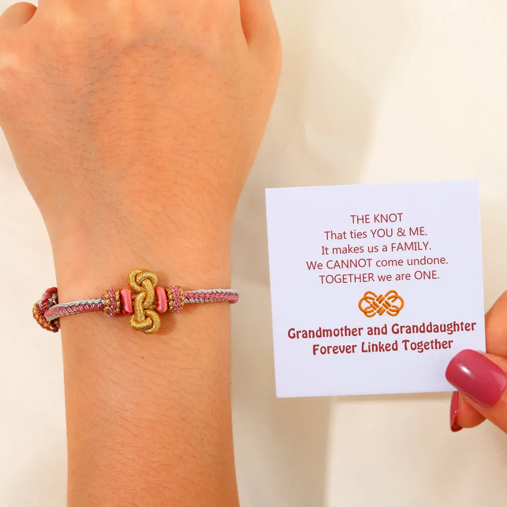 To My Granddaughter "Forever Linked Together" Handmade Braided Bracelet sold by SARAH'S WHISPER product image thumbnail 3