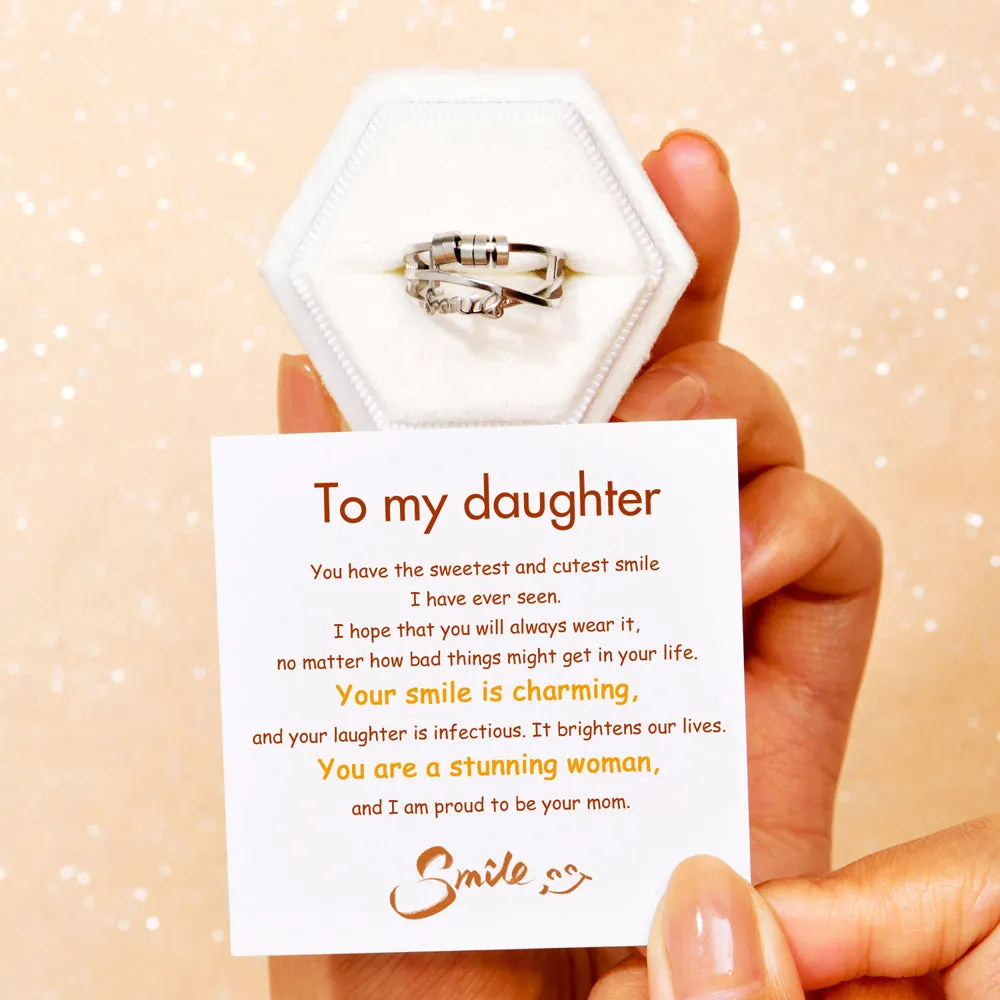To My Daughter "You are stunning" Fidget Ring sold by SARAH'S WHISPER product image thumbnail 2
