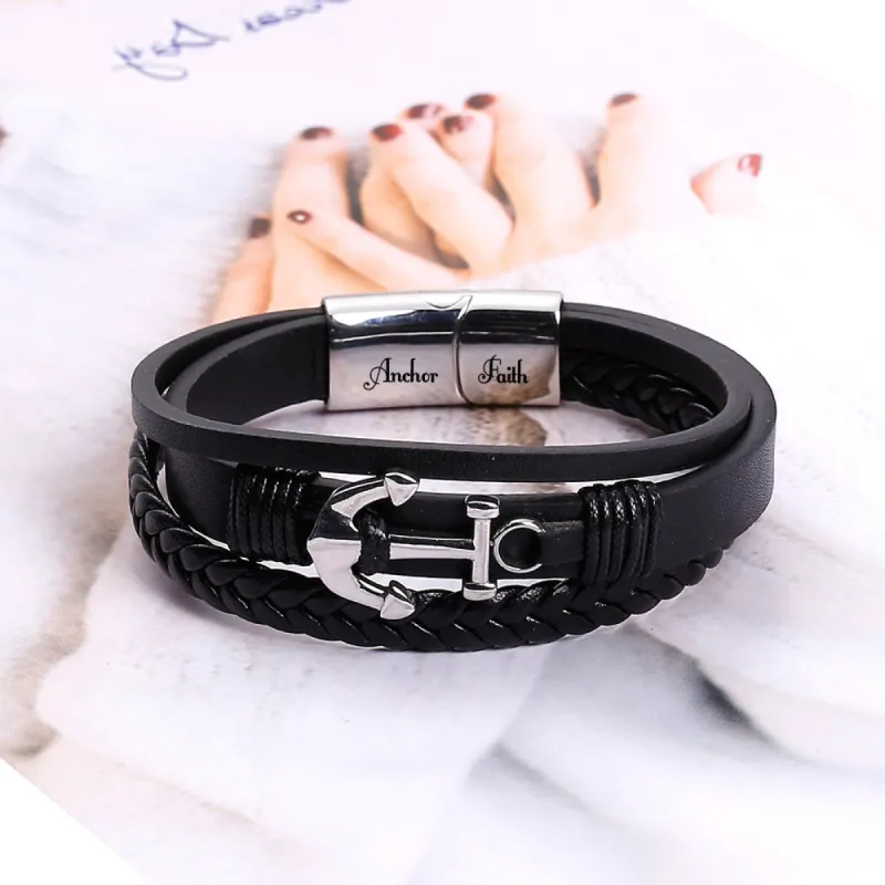 "Keep Your Faith" Anchor Bracelet sold by SARAH'S WHISPER