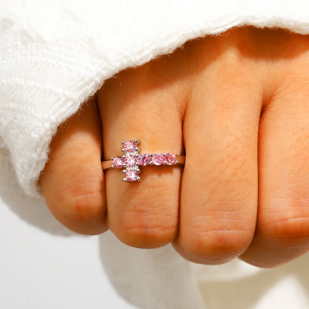 To My Granddaughter "FOREVER & ALWAYS" Cross Ring sold by SARAH'S WHISPER product image thumbnail 3