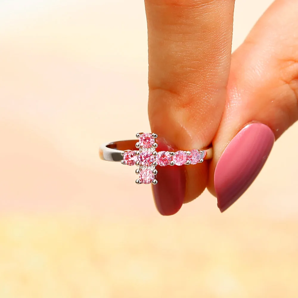To My Granddaughter "FOREVER & ALWAYS" Cross Ring sold by SARAH'S WHISPER product image thumbnail 4