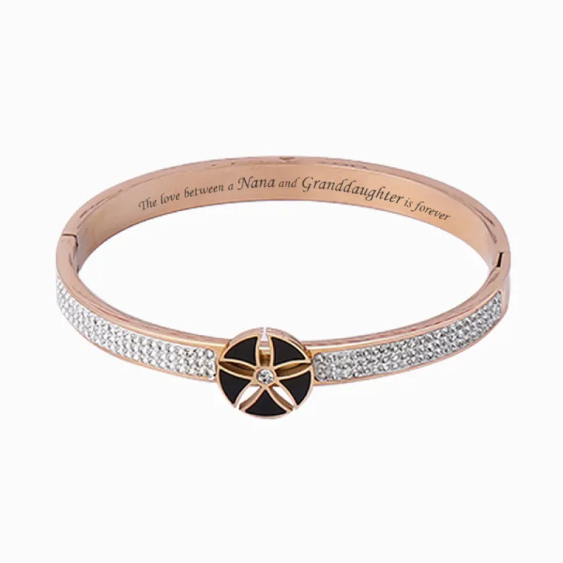 To My GRANDDAUGHTER "The love between a Nana and Granddaughter is forever" Flower Bracelet sold by SARAH'S WHISPER