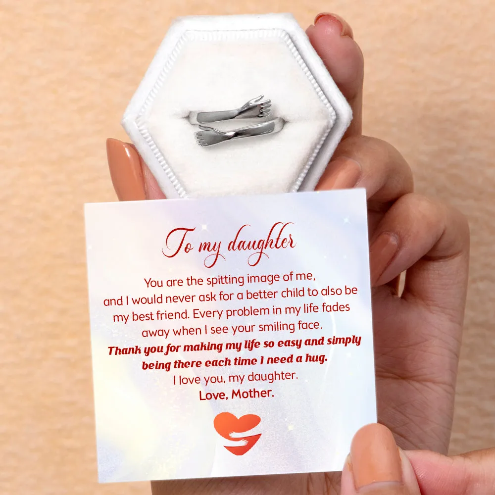 To My Daughter "Always with you" Hug Ring sold by SARAH'S WHISPER product image thumbnail 2