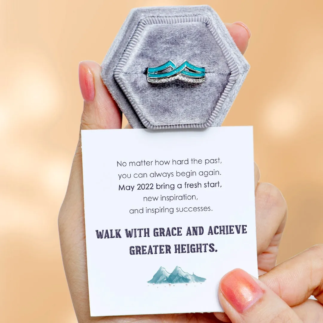 "No matter how hard the past, you can always begin again." Ring sold by SARAH'S WHISPER product image thumbnail 2