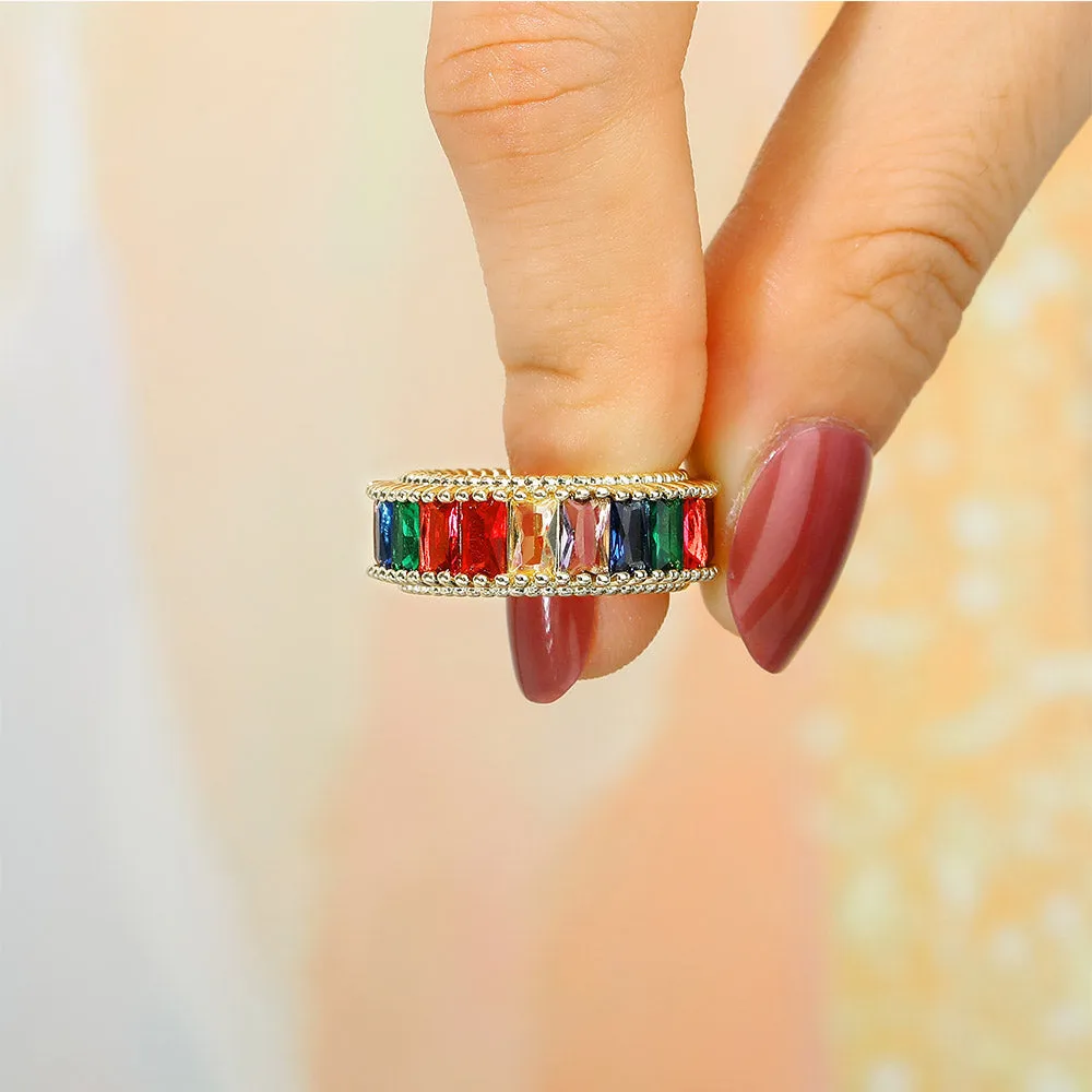 To My Granddaughter "Never lose hope" Rainbow Ring sold by SARAH'S WHISPER product image thumbnail 4