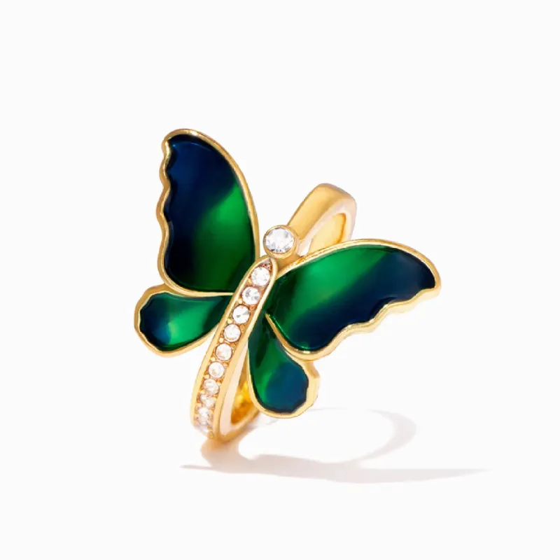 "Never lose hope! Just as the butterfly experiences significant changes to attain its beauty," Ring sold by SARAH'S WHISPER