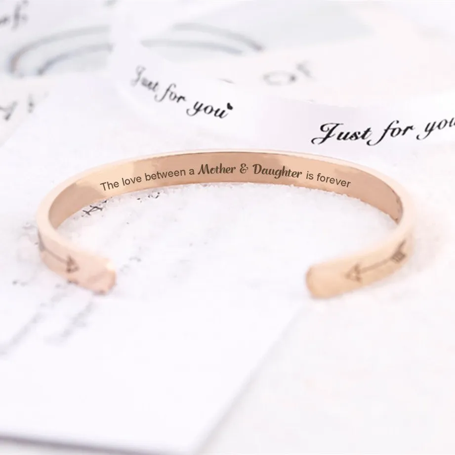To My Daughter "The love between a Mother and Daughter is forever" Bracelet sold by SARAH'S WHISPER product image thumbnail 5