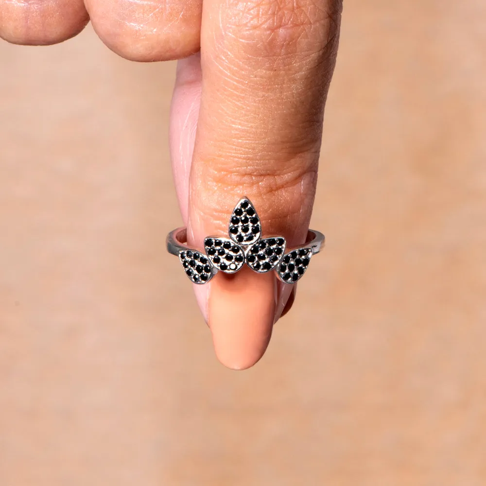 "GROW THROUGH WHAT YOU GO THROUGH" Leaf Ring sold by SARAH'S WHISPER product image thumbnail 4