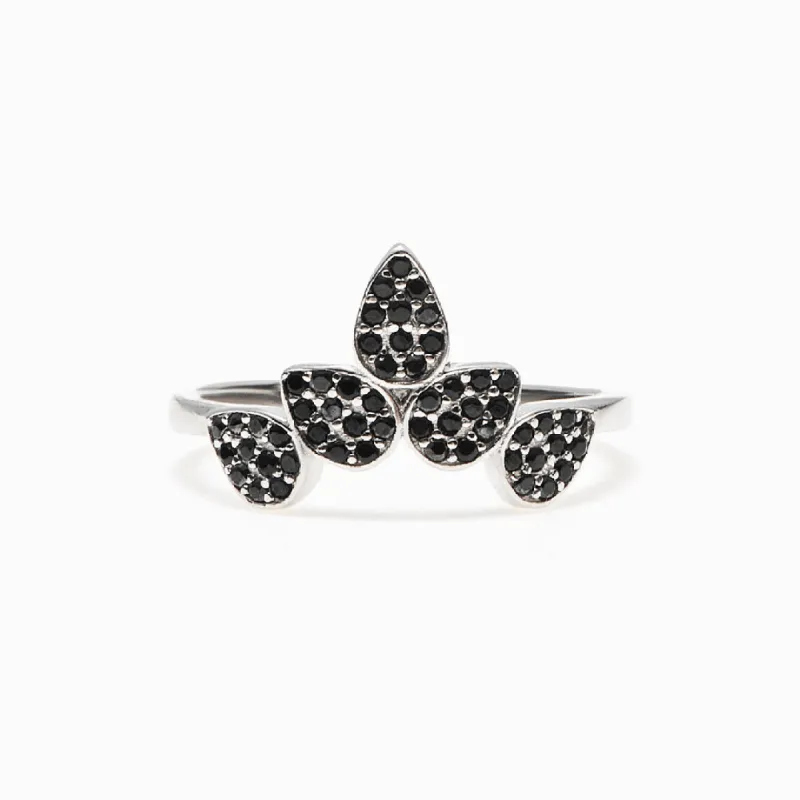 "GROW THROUGH WHAT YOU GO THROUGH" Leaf Ring sold by SARAH'S WHISPER