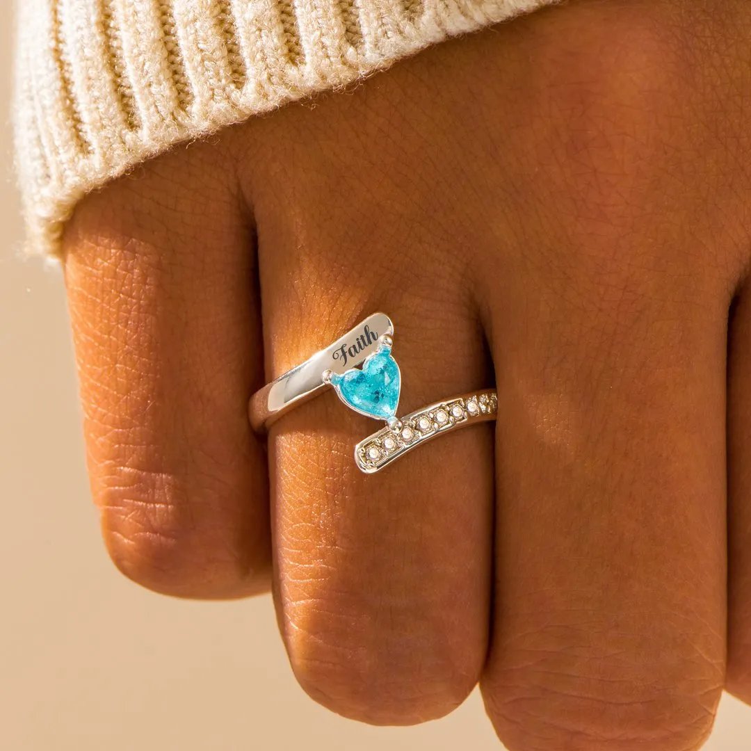 To my daughter "Have faith! You are capable of doing many great things." Ring sold by SARAH'S WHISPER product image thumbnail 3