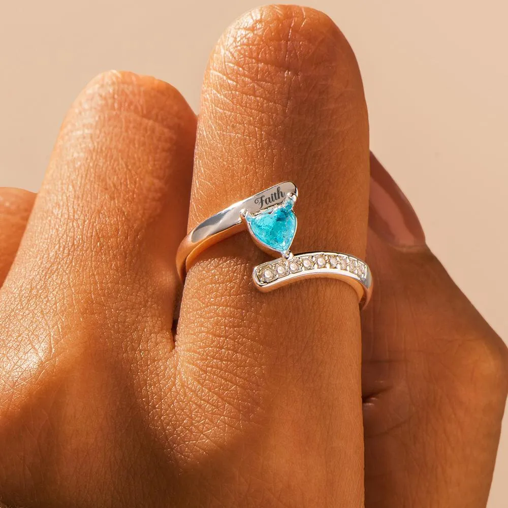 To my daughter "Have faith! You are capable of doing many great things." Ring sold by SARAH'S WHISPER product image thumbnail 4