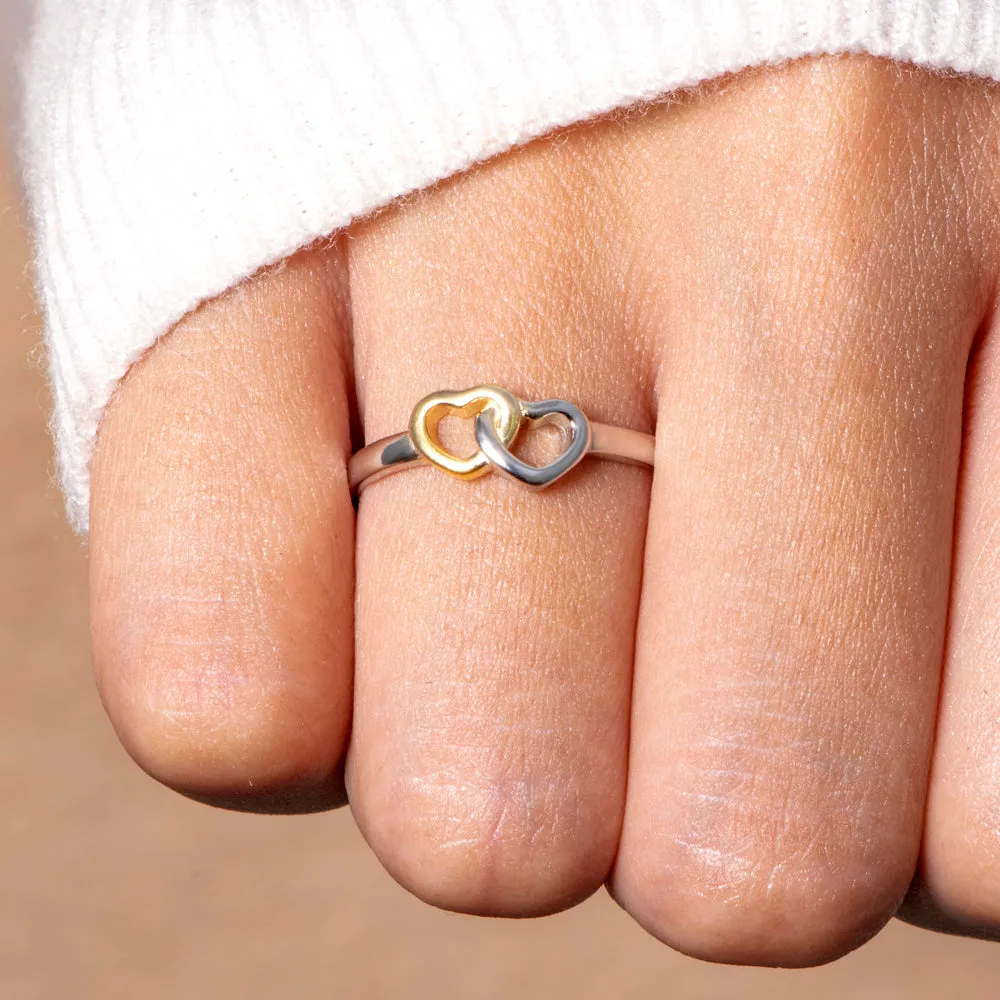 To My Granddaughter "Always in my heart" Double Heart Ring sold by SARAH'S WHISPER product image thumbnail 3