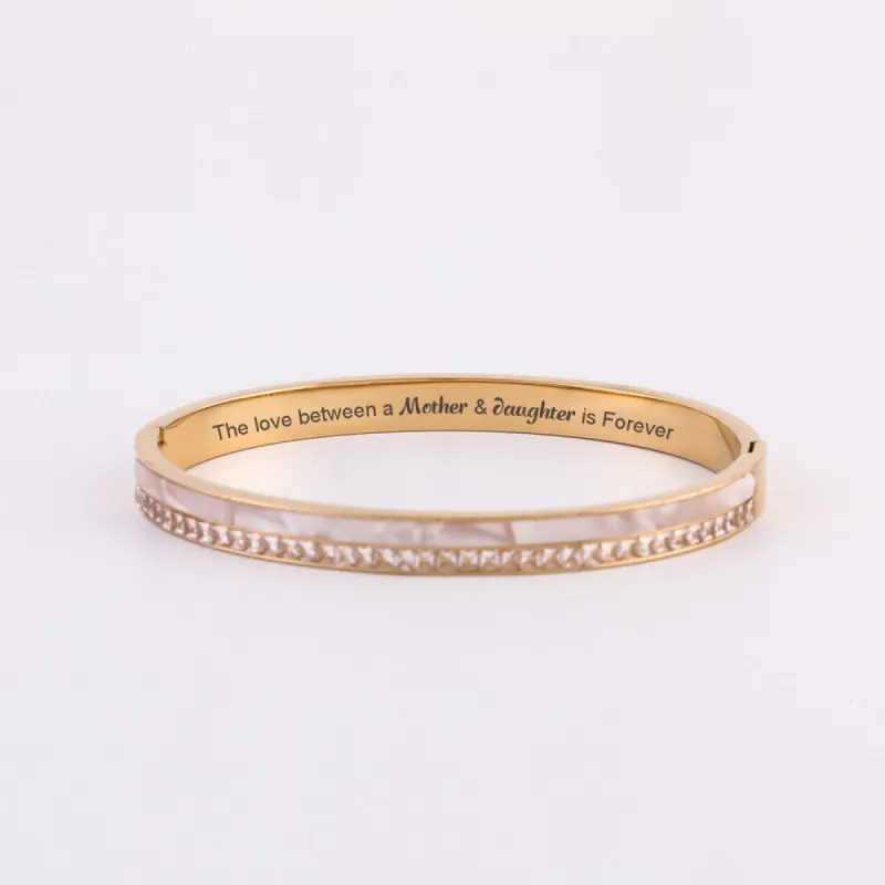 To My Daughter "The Love between a Mother Daughter is Forever" Bracelet sold by SARAH'S WHISPER