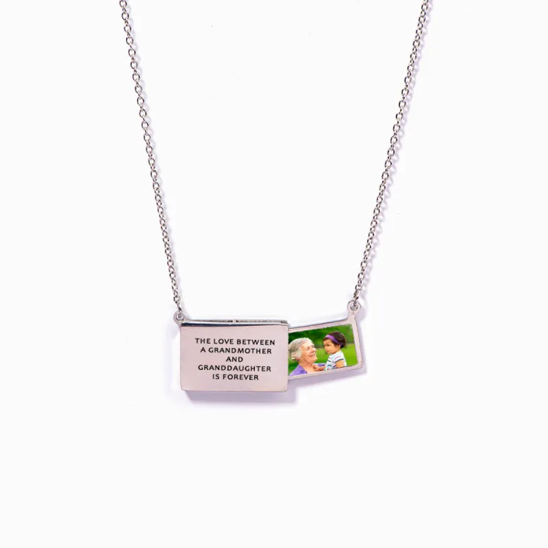 To My Granddaughter "The love between a grandmother and granddaughter is forever" Infinite Love Necklace sold by SARAH'S WHISPER