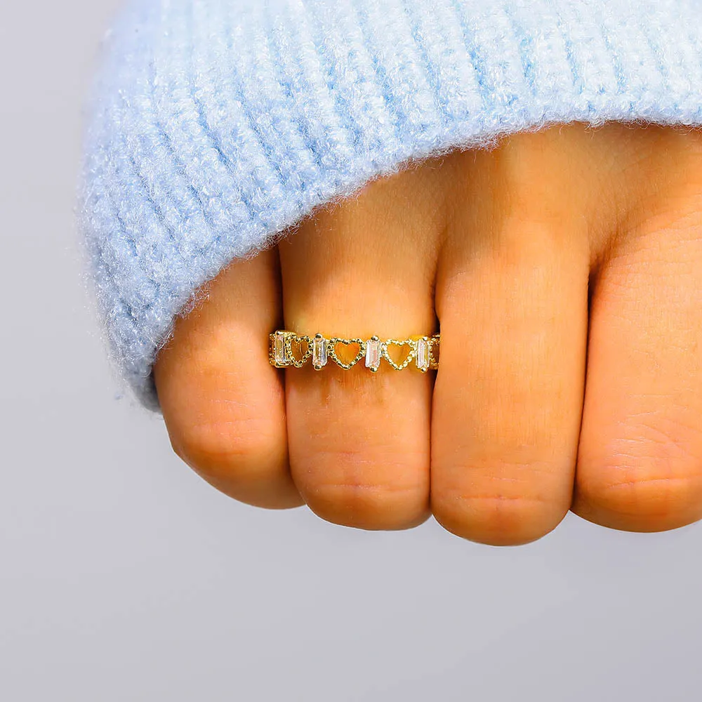 To My Granddaughter "Thank you" Heart Ring sold by SARAH'S WHISPER product image thumbnail 3