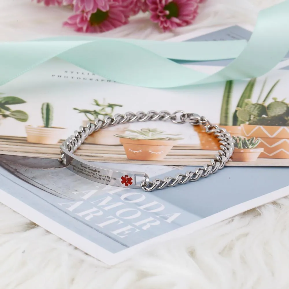 To My Bonus Daughter "BONUS DAUGHTER, I MAY NOT HAVE GIVEN YOU THE GIFT OF LIFE. BUT LIFE GAVE ME THE GIFT OF YOU" Bracelet sold by SARAH'S WHISPER product image thumbnail 4
