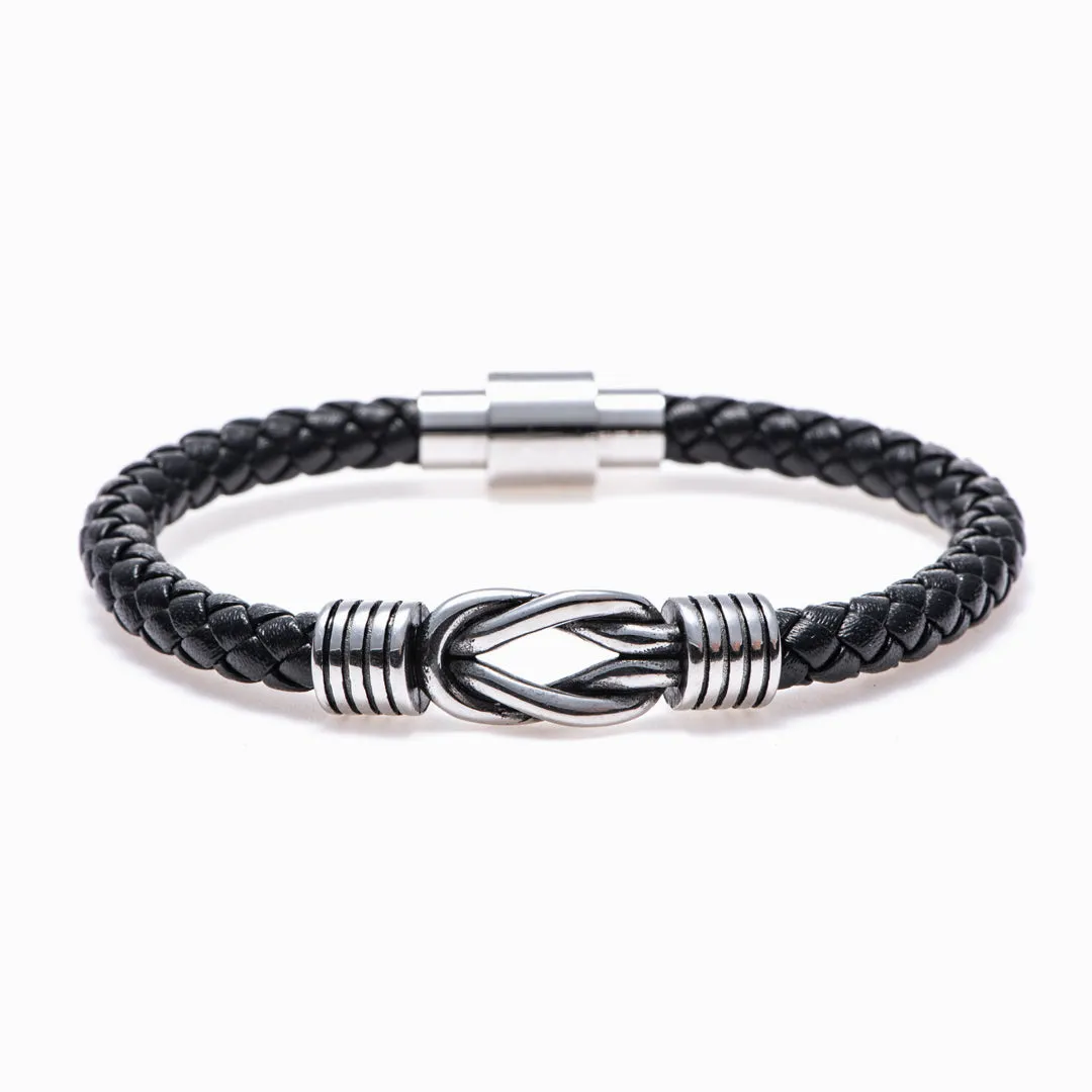 To My Son "A Powerful Bond" Leather Braided Bracelet sold by SARAH'S WHISPER