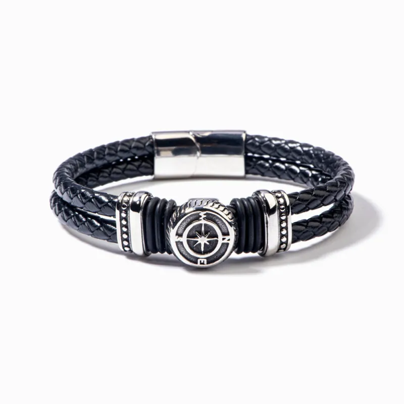 To My Son "Believe in yourself" Compass Bracelet made by SARAH'S WHISPER