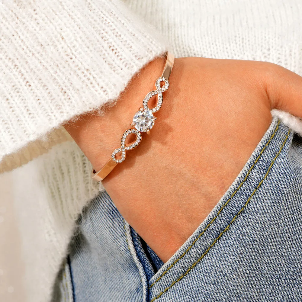 To My Granddaughter "Forever Linked Together" Infinite Bracelet sold by SARAH'S WHISPER product image thumbnail 3
