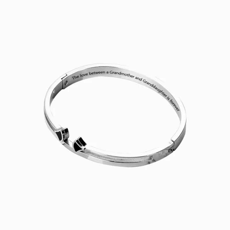 To My Granddaughter "The love between a Grandmother and Granddaughter is forever" Arrow Bracelet sold by SARAH'S WHISPER