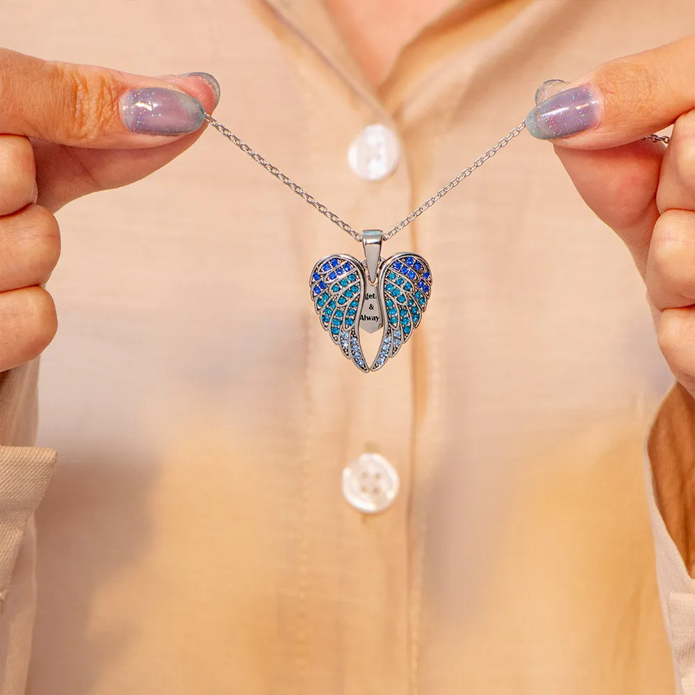 To My Granddaughter "Lover Forever" Wings Necklace sold by SARAH'S WHISPER product image thumbnail 4