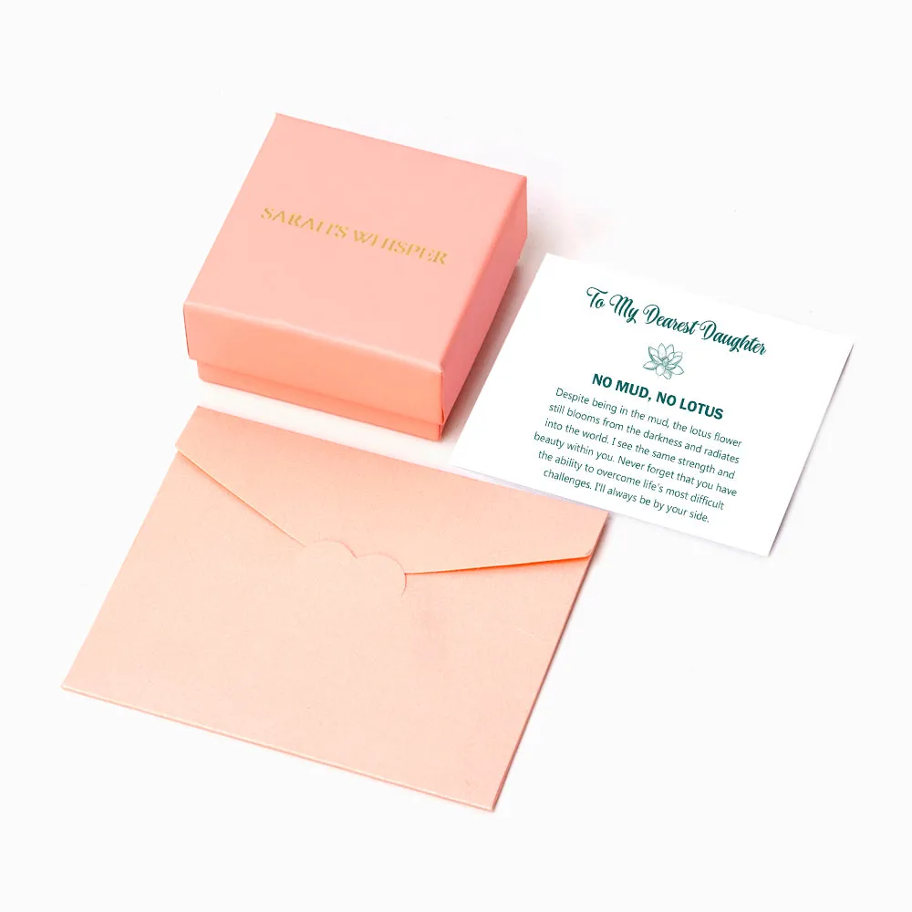 To My Dearest Daughter "NO MUD, NO LOTUS" Bracelet sold by SARAH'S WHISPER product image thumbnail 5