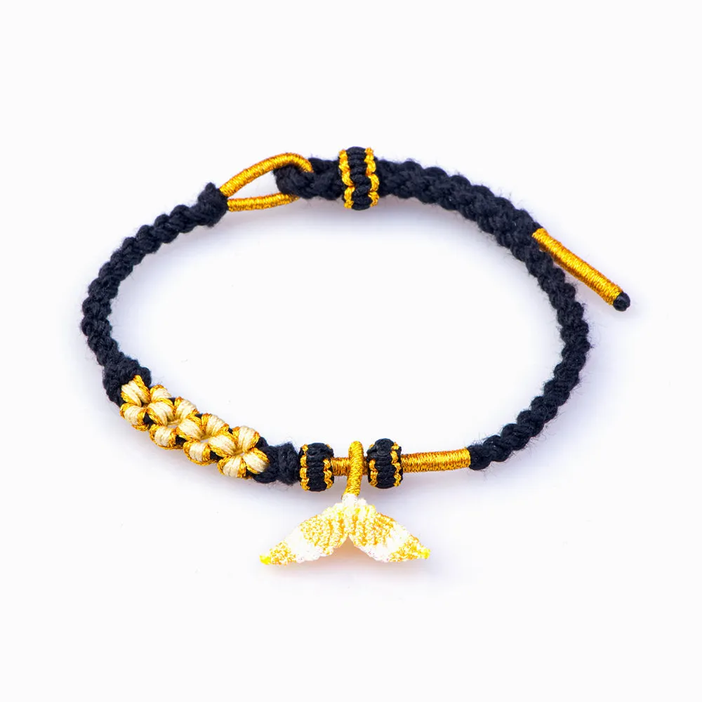 To My Daughter "You are a mermaid" Handmade Braided Bracelet sold by SARAH'S WHISPER product image thumbnail 2