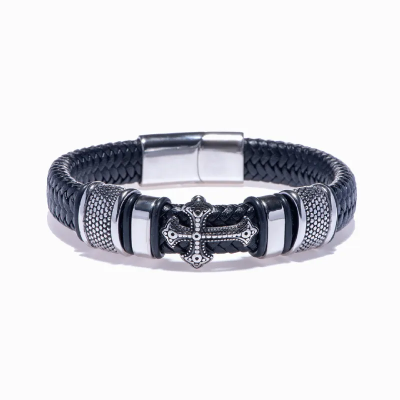 To My Son "PRAY ON IT PRAY OVER IT & PRAY THROUGH IT" Cross Bracelet sold by SARAH'S WHISPER