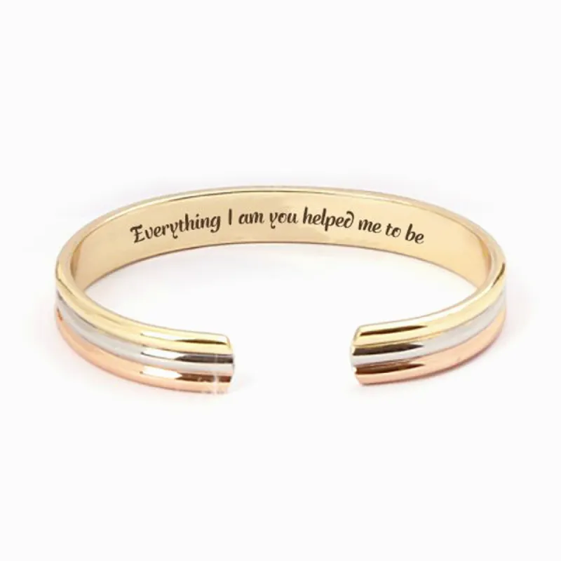To my loving mom "Everything I am you helped me to be" Bracelet sold by SARAH'S WHISPER
