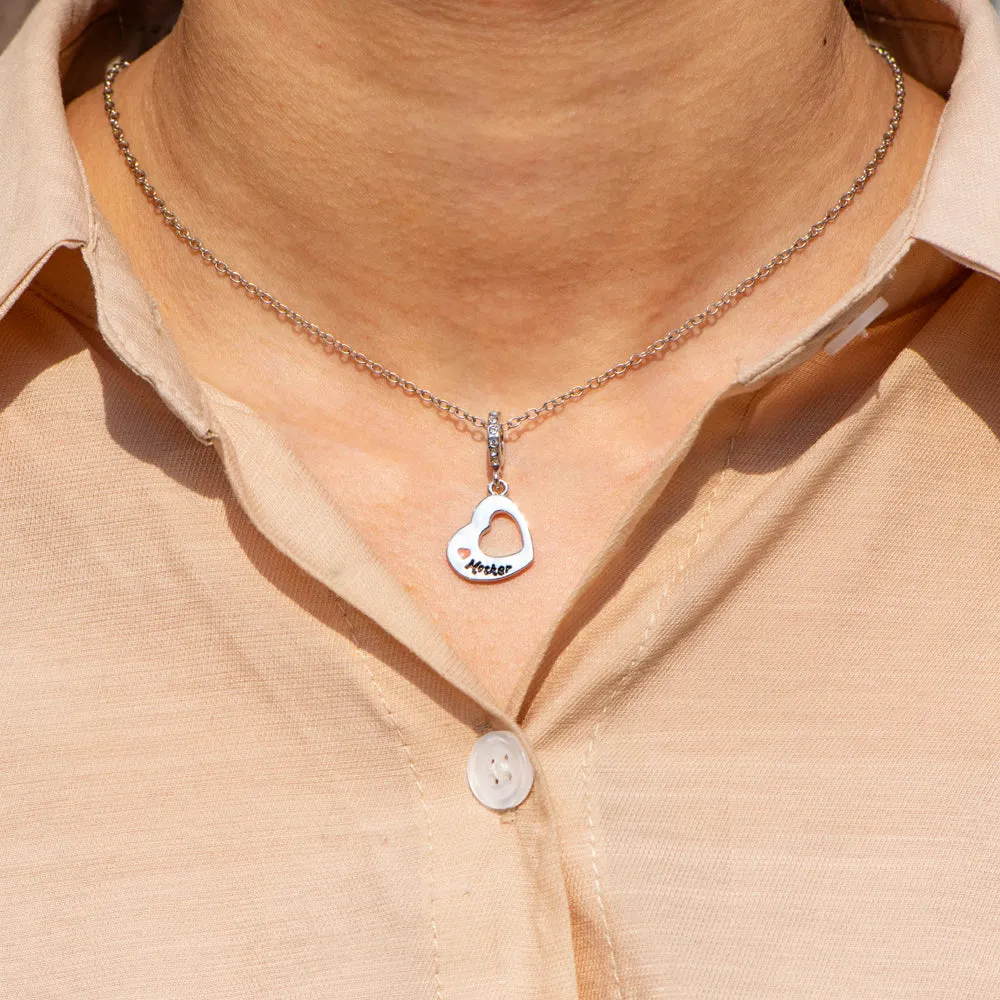 To My Daughter "You might have outgrown my lap, but you will never outgrow my heart" Heart Necklace sold by SARAH'S WHISPER product image thumbnail 5