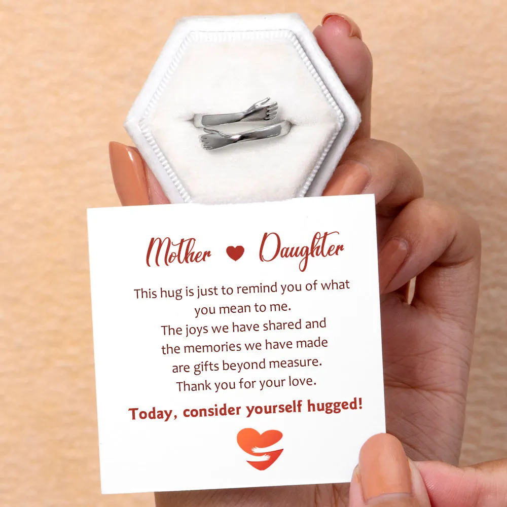 "Consider yourself hugged" Hug Ring sold by SARAH'S WHISPER product image thumbnail 2