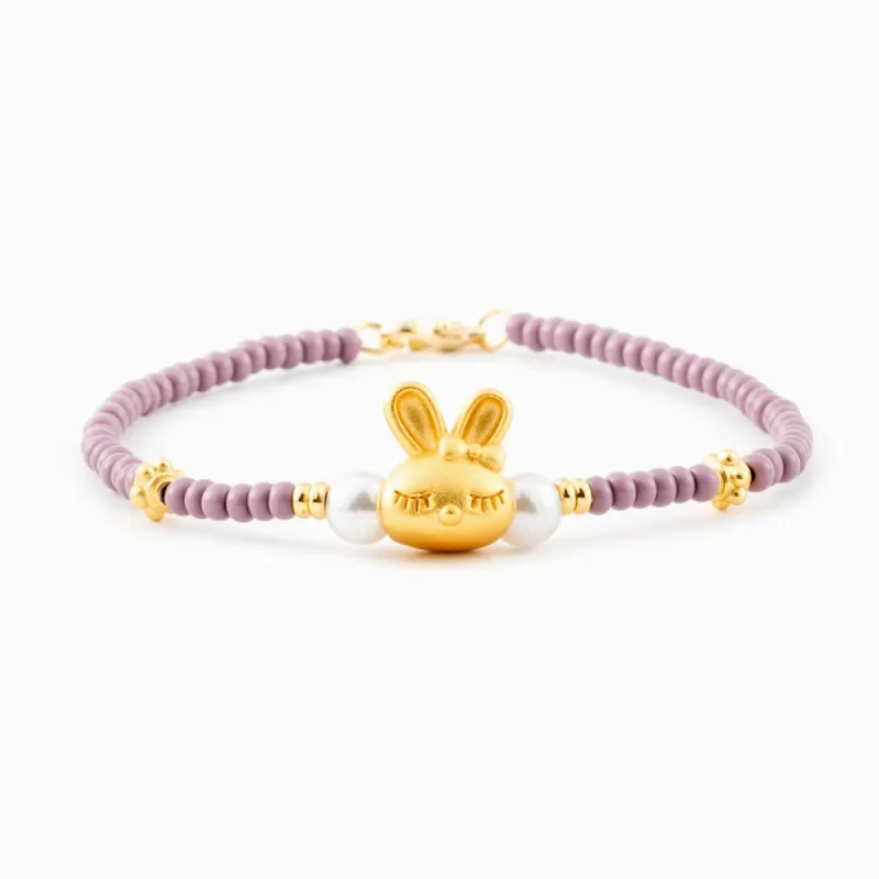 "Get ready for this year 2023." Bunny Luck Bracelet sold by SARAH'S WHISPER