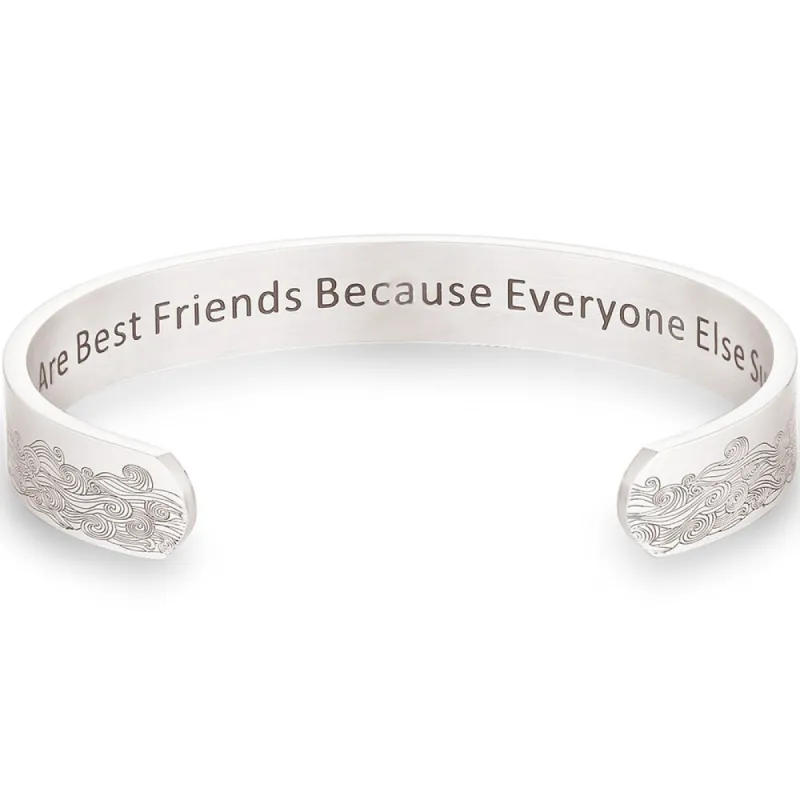 For My Best Friend "We Are Best Friend Because Everyone Else Sucks." Bracelet sold by SARAH'S WHISPER