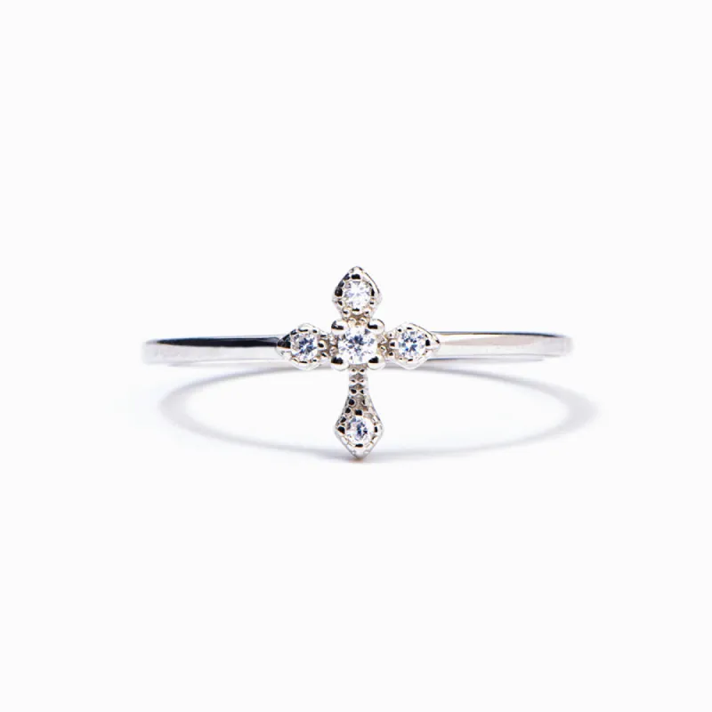 To My Daughter "I'll always pray for you" Cross Ring sold by SARAH'S WHISPER