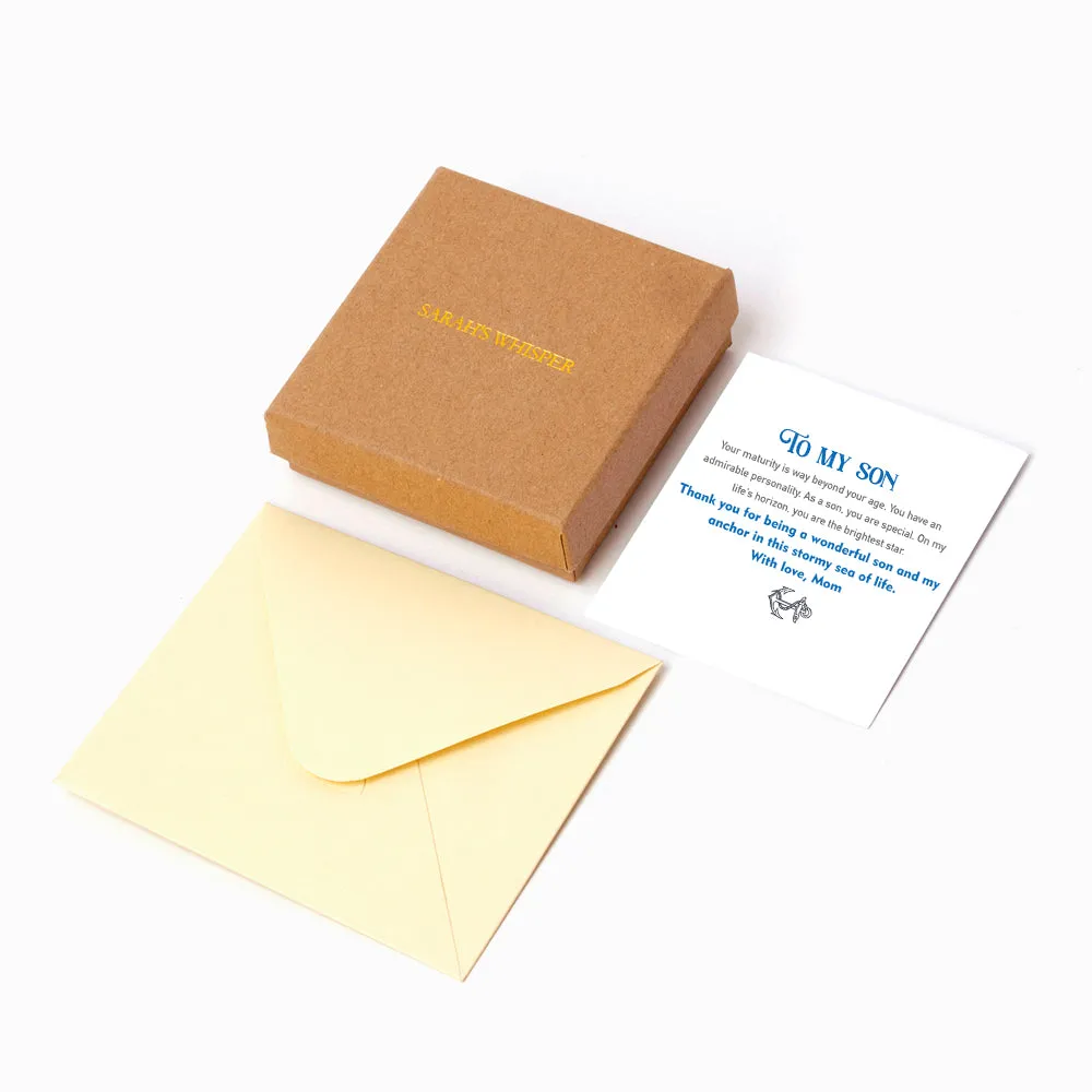 To My Son "You are my anchor" Anchor Bracelet sold by SARAH'S WHISPER product image thumbnail 5