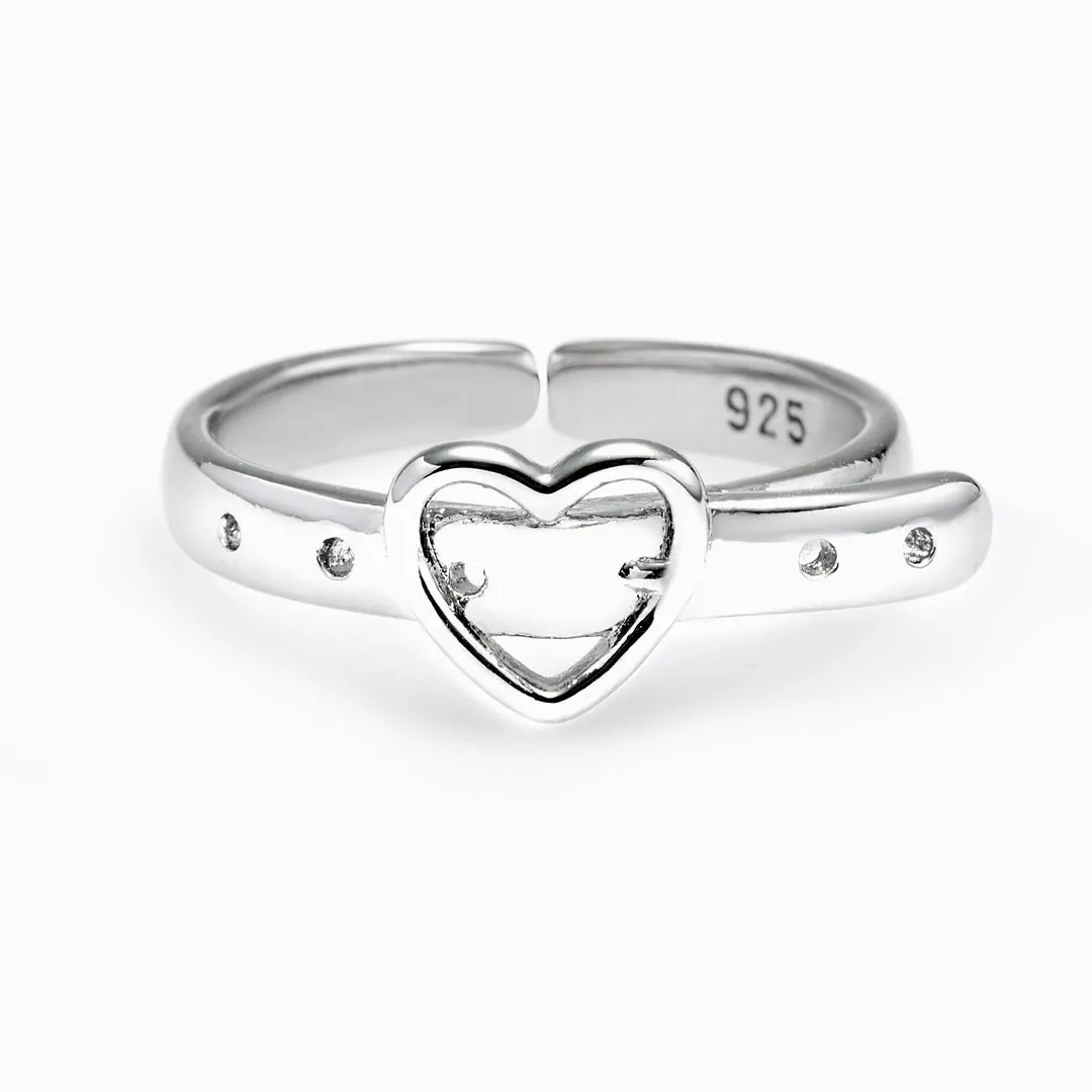 To My Daughter "Hold on to your dreams" Heart Ring sold by SARAH'S WHISPER