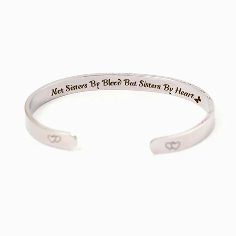 For My Best Friend "not Sisters By Blood But Sisters By Heart" Bracelet sold by SARAH'S WHISPER