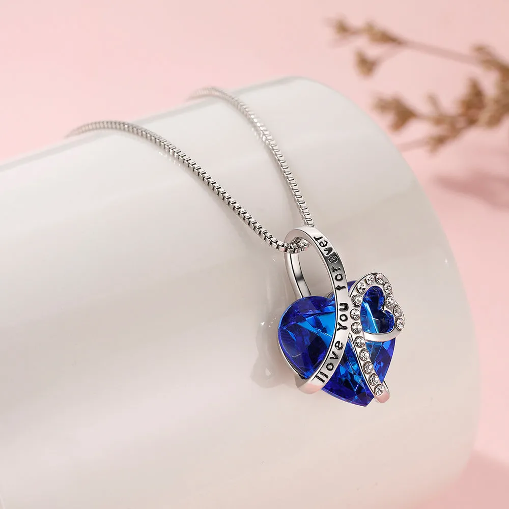 To My Daughter "I will love you forever" Heart Necklace sold by SARAH'S WHISPER product image thumbnail 3