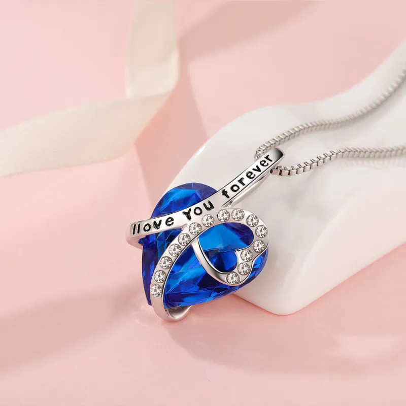 To My Daughter "I will love you forever" Heart Necklace sold by SARAH'S WHISPER