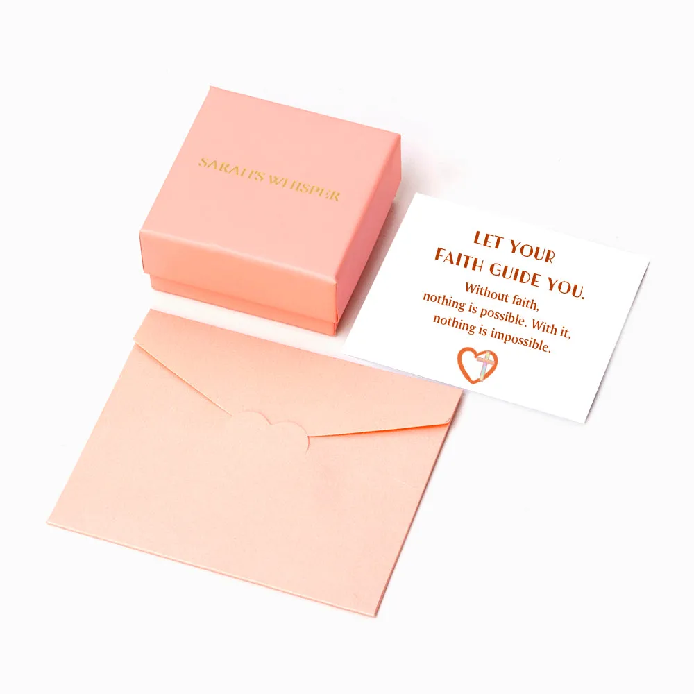 "Faith guide you" Cross Heart Necklace sold by SARAH'S WHISPER product image thumbnail 5