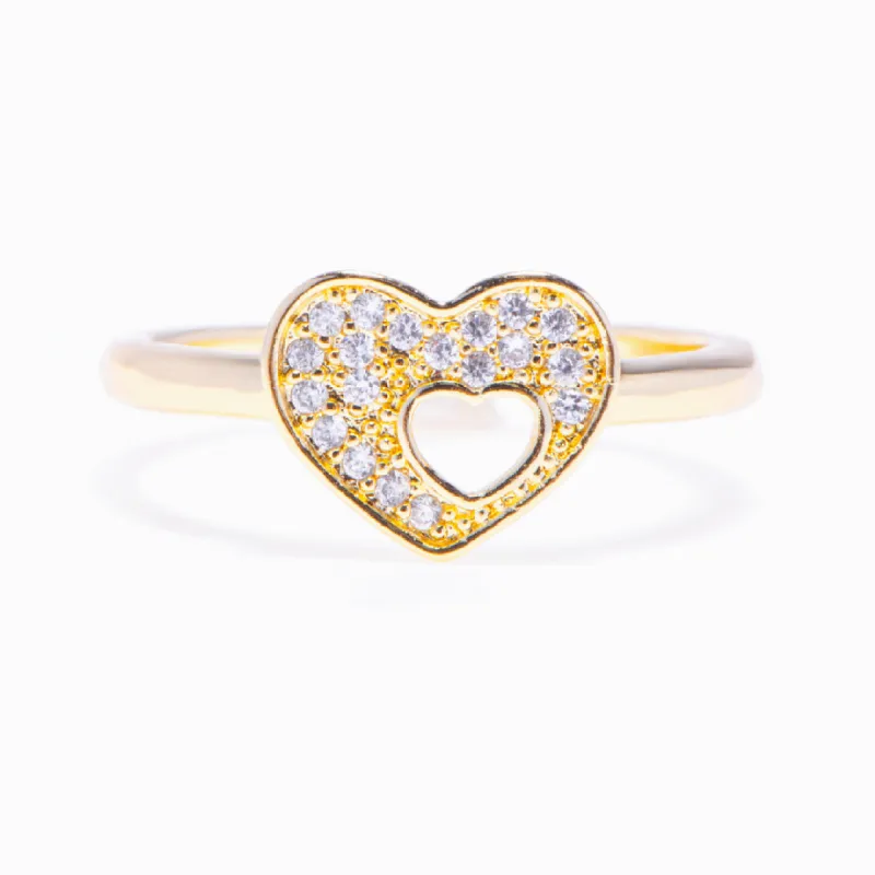 "The love between a Mother and Daughter is forever" Double Heart Ring sold by SARAH'S WHISPER