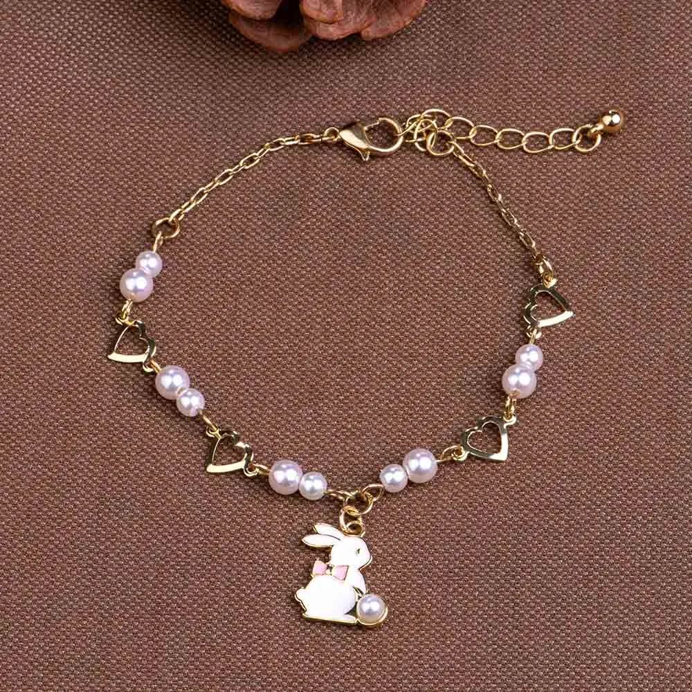 "I pray that you experience speed and accuracy in all your life endeavors." Rabbit Pearl Bracelet sold by SARAH'S WHISPER product image thumbnail 4