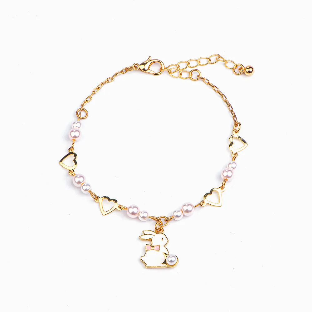 "I pray that you experience speed and accuracy in all your life endeavors." Rabbit Pearl Bracelet sold by SARAH'S WHISPER