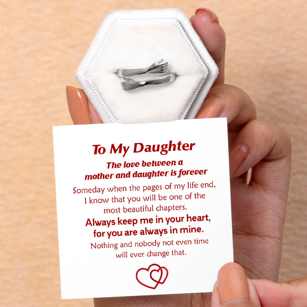 To My Daughter "Always with you" Hug Ring sold by SARAH'S WHISPER product image thumbnail 2